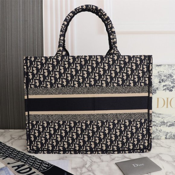 CHRISTIAN DIOR Trotter Oblique book tote Tote Bag - Picture 3 of 9